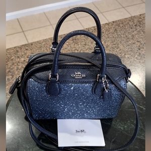 NWT Coach Micro Bennett Star Glitter mini bag